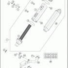 2018 250 SX-F CHASSIS Глушитель