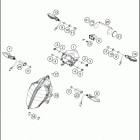 2018 390 DUKE WHITE CHASSIS Фара