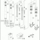 2017 1290 SUPER DUKE R WHITE CHASSIS Передняя вилка