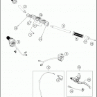 2018 RC 390 BLACK CHASSIS Руль