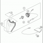 2018 150 XC-W CHASSIS Фара