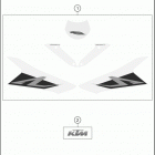 2018 1290 SUPER DUKE R BLACK CHASSIS Наклейки