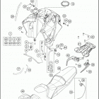 2018 1090 ADVENTURE R CHASSIS T ank, sea t , cover