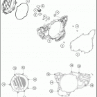 2018 250 XC-W ENGINE Кожух сцепления