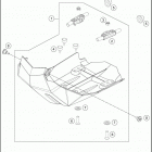 2016 690 ENDURO R CHASSIS Зажита двигателя