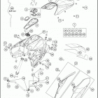 2018 1290 SUPER DUKE GT BLACK CHASSIS T ank, sea t , cover