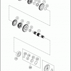 2018 RC 390 ENGINE Трансмиссия 2-контрпривод