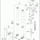 2020 125 SX CHASSIS Передняя вилка