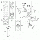 2018 50 SX CHASSIS Амортизатор в разборе
