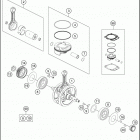 2016 450 SX-F ENGINE Crankshaft , piston