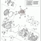 2018 85 SX ENGINE Картер двигателя