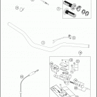 2020 125 SX CHASSIS Руль