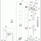 2017 250 EXC-F CHASSIS Передняя вилка