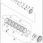 2020 RC 390 ENGINE Сцепление