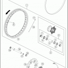 2016 690 ENDURO R CHASSIS Переднее колесо