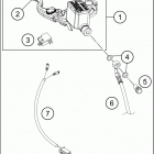 2018 390 DUKE WHITE CHASSIS Front brake control