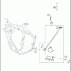 2017 250 EXC-F CHASSIS Side   /   center st and