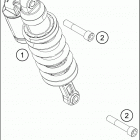 2017 1290 SUPER DUKE R WHITE CHASSIS Амортизатор