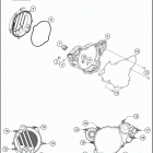 2018 150 XC-W ENGINE Кожух сцепления