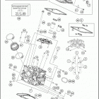 2018 1090 ADVENTURE R ENGINE Головка цилиндра задняя