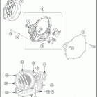 2016 450 SX-F ENGINE Кожух сцепления
