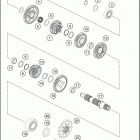 2018 1090 ADVENTURE R ENGINE Трансмиссия 2-контрпривод