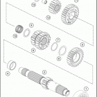 2018 1090 ADVENTURE R ENGINE Трансмиссия-ведомый вал