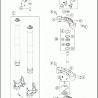 2018 1090 ADVENTURE R CHASSIS Передняя вилка