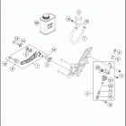 2019 1290 SUPER DUKE GT WHITE CHASSIS Тормозной цилиндр задний