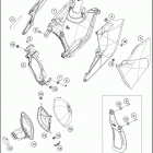 2019 500 EXC-F CHASSIS Воздушный фильтр