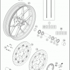 2018 1290 SUPER DUKE GT BLACK CHASSIS Переднее колесо
