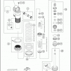 2017 FE 250 CHASSIS Амортизатор в разборе