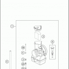 2017 TC 250 ENGINE Карбюратор