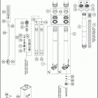 2017 150 XC-W CHASSIS Передняя вилка