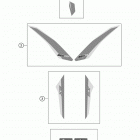 350 SX-F CHASSIS Наклейки