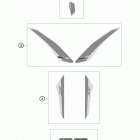 250 XC-F CHASSIS Наклейки