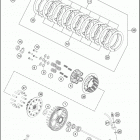2017 FS 450 ENGINE Сцепление
