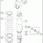 2017 1290 SUPER DUKE GT GREY CHASSIS Амортизатор в разборе