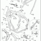2017 300 XC-W SIX DAYS CHASSIS Рама