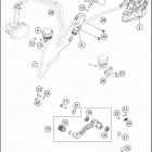 2016 390 DUKE WHITE CHASSIS Тормозной суппорт задний
