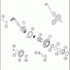 2017 300 XC-W ENGINE Kick st arter