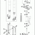 2016 50 SX CHASSIS Передняя вилка