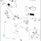 2017 390 DUKE BLACK ABS CHASSIS Руль