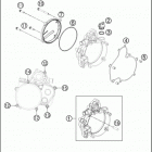 2016 50 SX MINI ENGINE Кожух сцепления