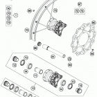 85 SX CHASSIS Переднее колесо