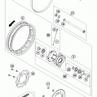 50 SX MINI CHASSIS Переднее колесо