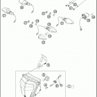 2016 690 DUKE WHITE CHASSIS Фара