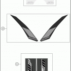 2017 250 EXC-F CHASSIS Наклейки