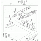 2016 690 DUKE WHITE CHASSIS Бугель