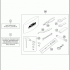 2017 690 DUKE WHITE CHASSIS Sepera te enclosure
